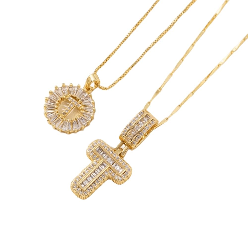 [LAST DAY ]Initial Letter Pendant Necklaces -2 Pack