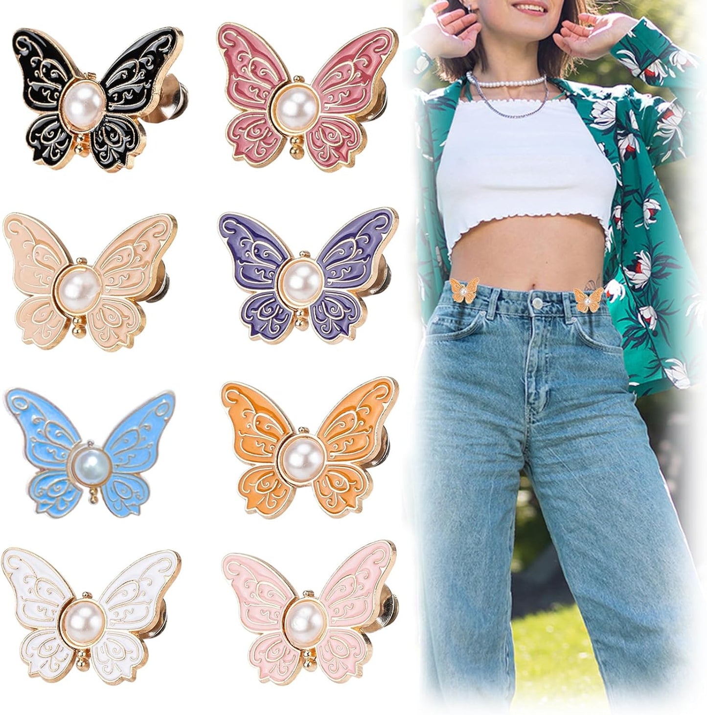 2-Pack Detachable Butterfly Clips🦋